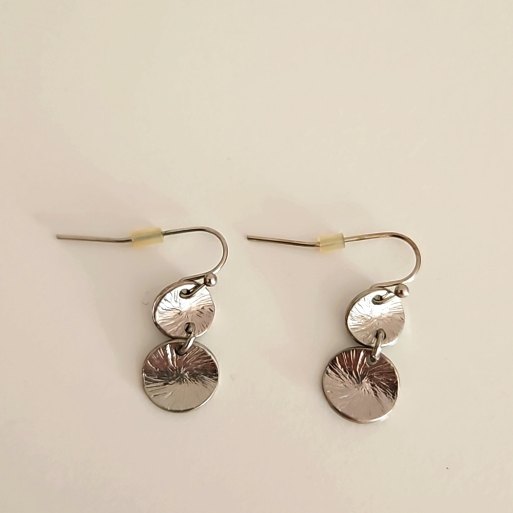 Sterling silver drop earrings